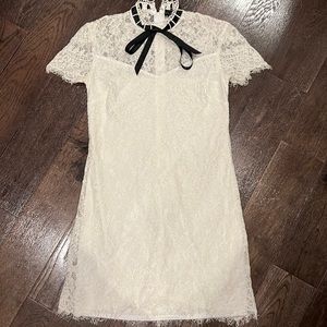 White lace dress